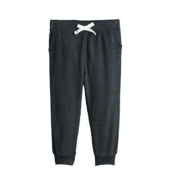 Baby Girl Jumping Beans Black Luxe Snit Joggers Size 18M - Picture 1 of 6
